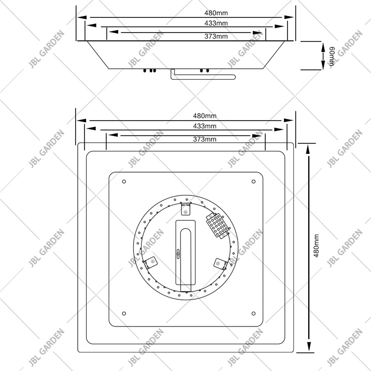 Stainless Steel Outdoor Linear Fire Pit Burner