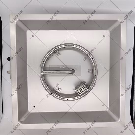 Brûleur de foyer linéaire extérieur en acier inoxydable